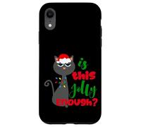 Enjoy Cool Funny Christmas Jolly Cat Novelty Graphic Design Coque pour iPhone XR
