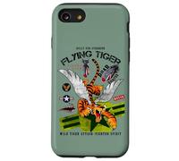 Enjoy Cool Funny Tiger Flying Cartoon, Wild Tiger Graphic Coque pour iPhone SE (2020) / 7/8