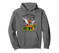 Enjoy Cool Funny Tiger Flying Cartoon, Wild Tiger Graphic Sweat à Capuche