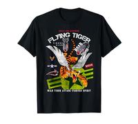 Enjoy Cool Funny Tiger Flying Cartoon, Wild Tiger Graphic T-Shirt