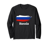 Enjoy Cool Russia Flag Style Novelty Graphic Cool Designs Manche Longue