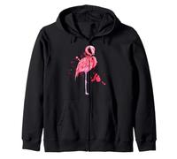 Enjoy Cool Summer Beach Sun with Pink Flamingo Graphic Cute Sweat à Capuche