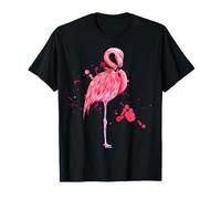 Enjoy Cool Summer Beach Sun with Pink Flamingo Graphic Cute T-Shirt
