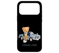 Enjoy Cool Teddy Bear with Classic Car Graphic Designs Fun Coque pour iPhone 17 Pro Max