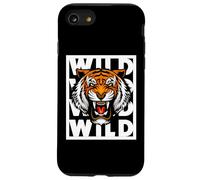 Enjoy Cool Wild Wild Tiger Illustration Graphic Design Style Coque pour iPhone SE (2020) / 7/8
