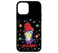 Enjoy Cute Colorful Christmas Cat Let's Snow Graphic Fun Coque pour iPhone 12 Mini
