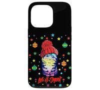 Enjoy Cute Colorful Christmas Cat Let's Snow Graphic Fun Coque pour iPhone 13 Pro