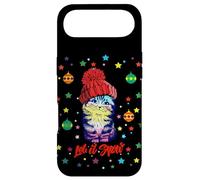 Enjoy Cute Colorful Christmas Cat Let's Snow Graphic Fun Coque pour iPhone Air