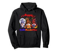 Enjoy Halloween Thanksgiving Christmas Gnomies Illustration Sweat à Capuche