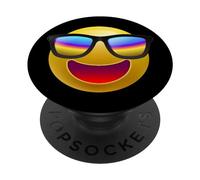 Enjoy Happiness with The Smile Face Mood Graphic Designs PopSockets PopGrip Adhésif