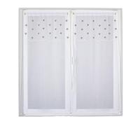 Enjoy Home 2 voiles sablé 60 x 120 cm Delicatessen Top Coeurs Beige