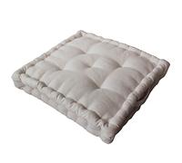 Enjoy Home - Collection Dune - Coussins de Sol avec Poignée - 80% Coton Recyclé 20% Polyester - 40x40x5cm - Coloris Ecru