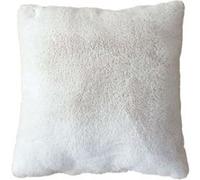 Enjoy Home - Coussin AZURA effet fourrure 2 tons - 40 x 40 cm - Blanc - AZURA Blanc