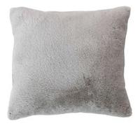 Enjoy Home - Coussin AZURA effet fourrure 2 tons - 40 x 40 cm - Gris - AZURA Gris