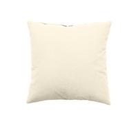 - Coussin uni effet Bachette déhoussable - 40 x 40 cm - Ecru