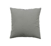 Enjoy Home, Coussin Carré, 40 x 40 cm, 400 g, Gris, 100% Coton certifié Oeko Tex, Lavable en Machine, Déhoussable avec Zip, Idéal pour Apporter de la Couleur à Vos canapés, Collection Panama