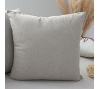 Enjoy Home, Coussin Décoratif pour canapé, Déhoussable 40x40, Lin, Coussin Coton carré, Lavable à la Machine, pour Maison Salon Chambre Lit, Collection Cambria