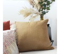 Enjoy Home, Coussin Décoratif pour canapé, Déhoussable 40x40, Ocre, Coussin Coton carré, Lavable à la Machine, pour Maison Salon Chambre Lit, Collection Cambria