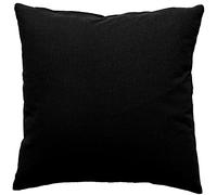 Enjoy Home, Coussin Déhoussable, Dimension 60x60 cm, Noir, Coton certifié Oeko Tex, Lavable en Machine, Fermeture éclair, Idéal pour Apporter de la Couleur à Vos canapés, Collection Panama