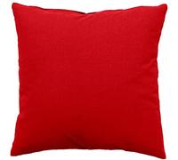 Enjoy Home, Coussin Déhoussable, Dimension 60x60 cm, Rouge, Coton certifié Oeko Tex, Lavable en Machine, Fermeture éclair, Idéal pour Apporter de la Couleur à Vos canapés, Collection Panama