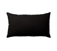Enjoy Home - Coussin - Dimension 30x50 cm - Noir - Coton certifié Oeko Tex - Lavable à la Main - Idéal pour Apporter de la Couleur à Vos canapés - Collection Panama