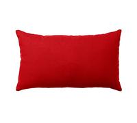 Enjoy Home - Coussin - Dimension 30x50 cm - Rouge - Coton certifié Oeko Tex - Lavable à la Main - Idéal pour Apporter de la Couleur à Vos canapés - Collection Panama