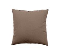 - Coussin uni effet Bachette déhoussable - 40 x 40 cm - Marron
