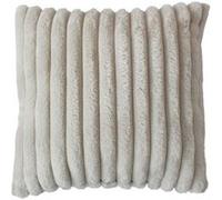 Enjoy Home - Coussin SELA effet fourrure côtélée - 40 x 40 cm - Beige - SELA Beige