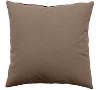 - Coussin uni effet Bachette déhoussable - 40 x 40 cm - Marron