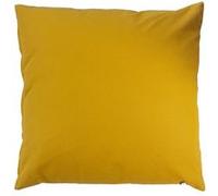 - Coussin uni effet Bachette déhoussable - 40 x 40 cm - Moutarde