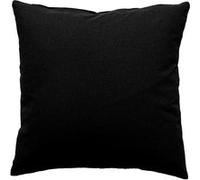 Enjoy Home - Coussin uni effet Bachette déhoussable - 40 x 40 cm - Noir Noir G