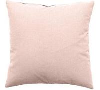 Coussin déhoussable uni en coton Vieux rose 40x40 cm