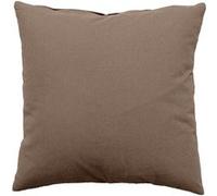 Enjoy Home - Coussin uni effet Bachette déhoussable - 60 x 60 cm - Marron Marron G