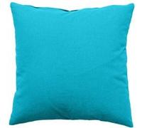 Coussin déhoussable uni en coton Turquoise 60x60 cm