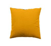 - Coussin uni effet Bachette déhoussable - 40 x 40 cm - Moutarde