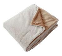 Enjoy Home - Couverture AZURA douce 2 tons et flanelle - 220 x 180 cm - Beige - AZURA