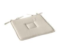 Enjoy Home, Galette de Chaise Plate, Ecru, carré 40x40cm, 100% Coton, Attache par Nouettes, Idéal pour Une Assise Confortable, Collection Panama