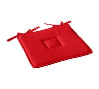 Enjoy Home - Galette de chaise uni effet Bachette - 40 x 40 cm - Rouge Rouge