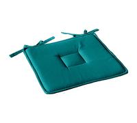 - Galette de chaise plate Panama - 40 cm x 40 cm - Vert émeraude - Panama