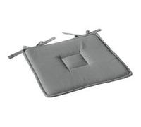 Enjoy Home - Galette de chaise uni effet Bachette - 40 x 40 cm - Gris Gris