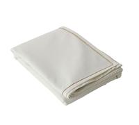 Enjoy Home - Nappe Ecru Déperlante 140x300cm, Aspect Lin, 80% Coton et 20% Polyester, Coton recyclé 180gr/m², Collection décoration de Table extérieure Lina, Esprit Campagne bohème