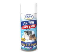 ENJOY HOME Nettoyant mousse active chaussures et sacs 200 ml : spray détachant universel sans rinçage pour chaussures, daim, cuir et textiles. Fabriqué en Italie, 200 ml, 200ml
