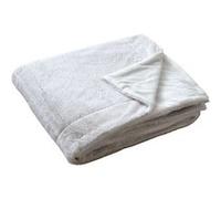 Enjoy Home - Plaid AZURA imitiation fourrure 2 tons et flanelle - 150 x 125 cm - Blanc - AZURA Blanc G