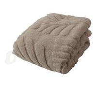 - Plaid jacquard Lodge - 170 x 130 cm - Taupe - Lodge