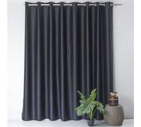 Enjoy Home - Rideau uni occultant avec oeillets - 300 x 240 cm - Noir Noir G