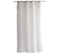 Enjoy Home - Voilage avec motif brodé MASSALA - 140 x 240 cm - Blanc - Massala