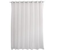 Enjoy Home Voilage Blanc Grande Largeur 300x240cm 16 œillets argentés 100% Polyester Sablé Collection Sablé décoration intérieur fnenêtre Salon Cuisine Chambre Bureau