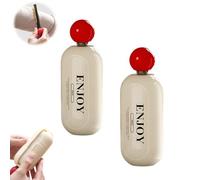 Enjoy Lint Roller, Enjoy Sticky Roller, 2 In1 Washable Enjoy Sticky Lint Roller, Enjoy Lint Roller Reusable for Clothes, Furniture, Dog & Cat Hair (2*White)