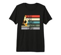 Enjoy Little Things in Life Retro Science Lab Microbiologiste T-Shirt Haut de Gamme