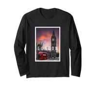 Enjoy London Tee Shirts, I Love London, Cool London Skyline Manche Longue